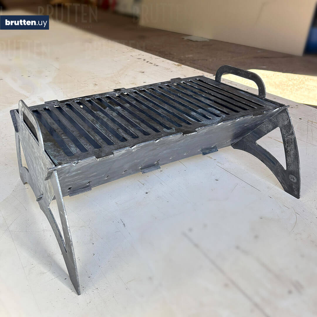 Parrilla plegable y desarmable