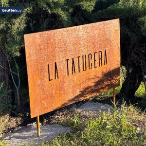 Carteles de estancia en acero corten